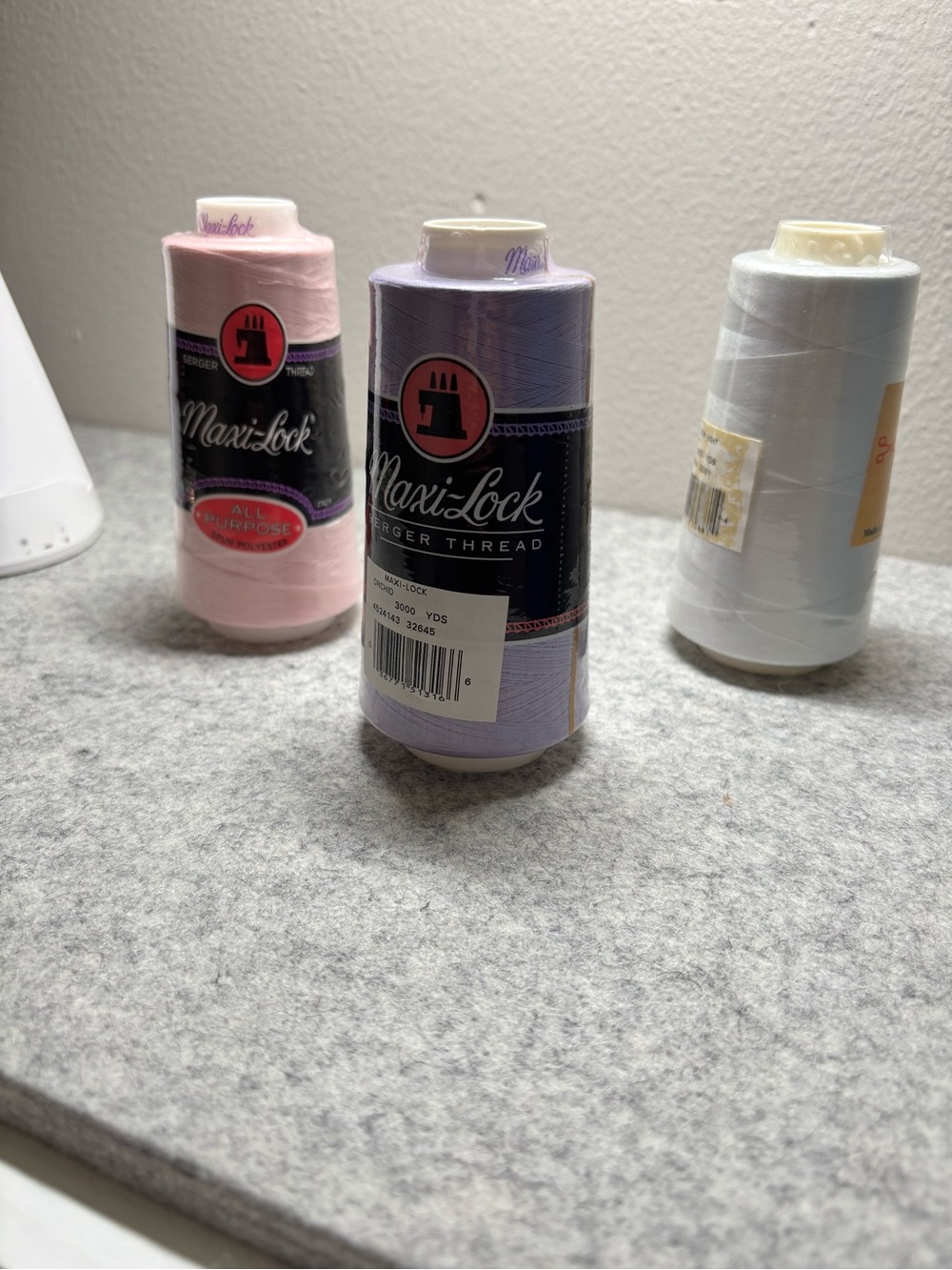 Polyester Thread Spool - Lavender, Pink, White - Picture 2 of 5